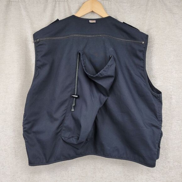 Bazooby Men's Navy Blue Tactical Hunting Fishing Hiking Vest Vintage - Picture 4 of 14